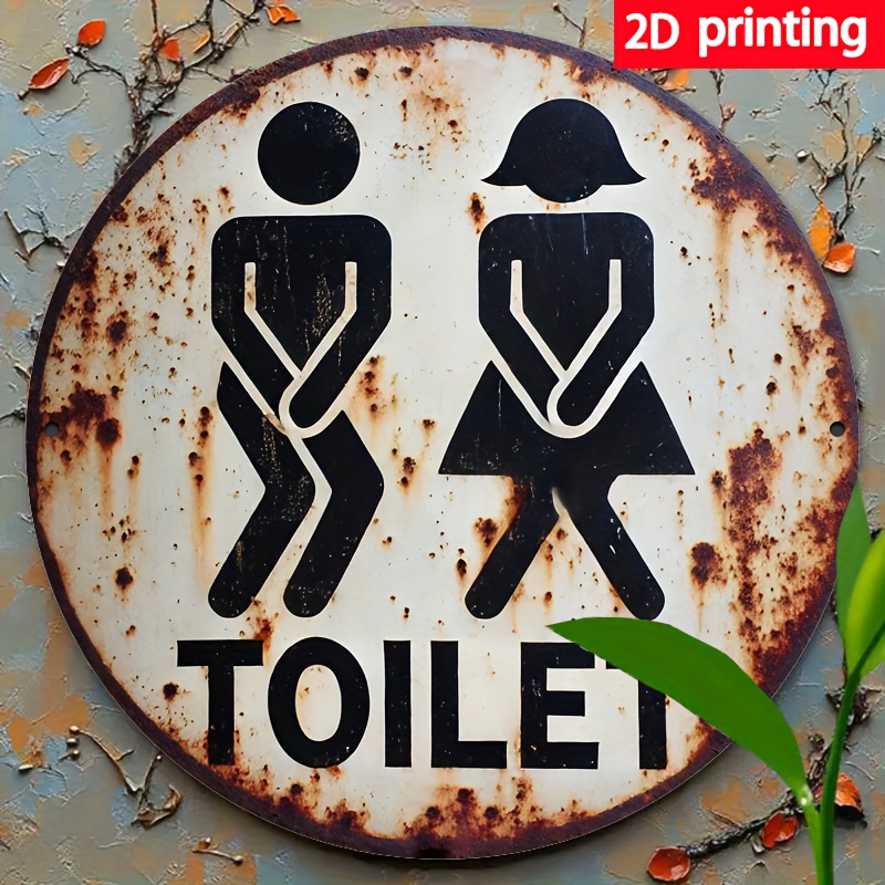 Pancarte toilette vintage