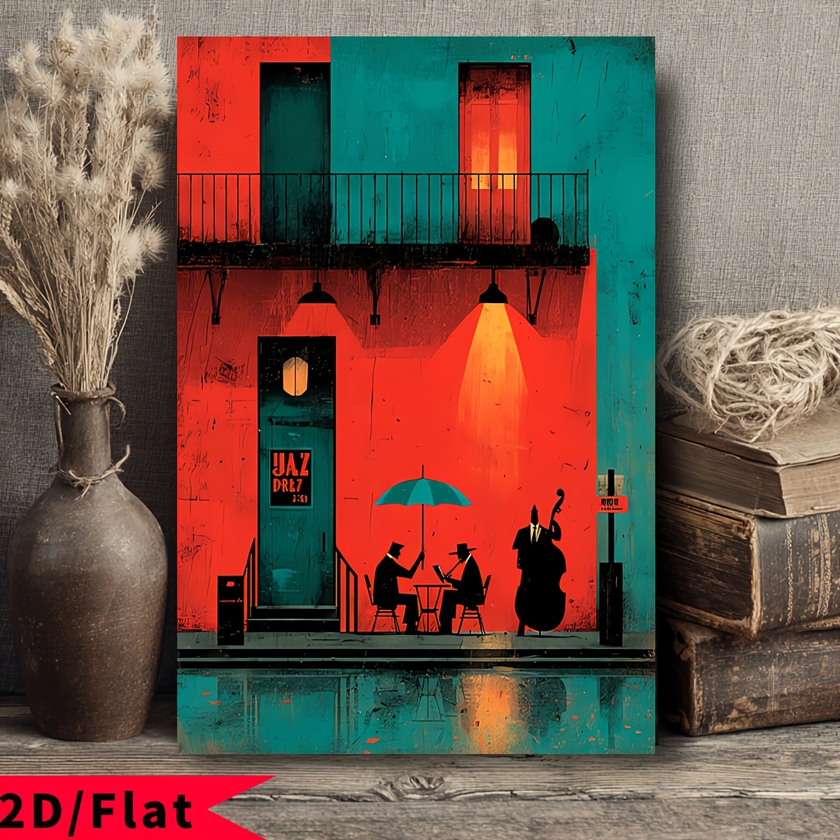 Art musique jazz rouge