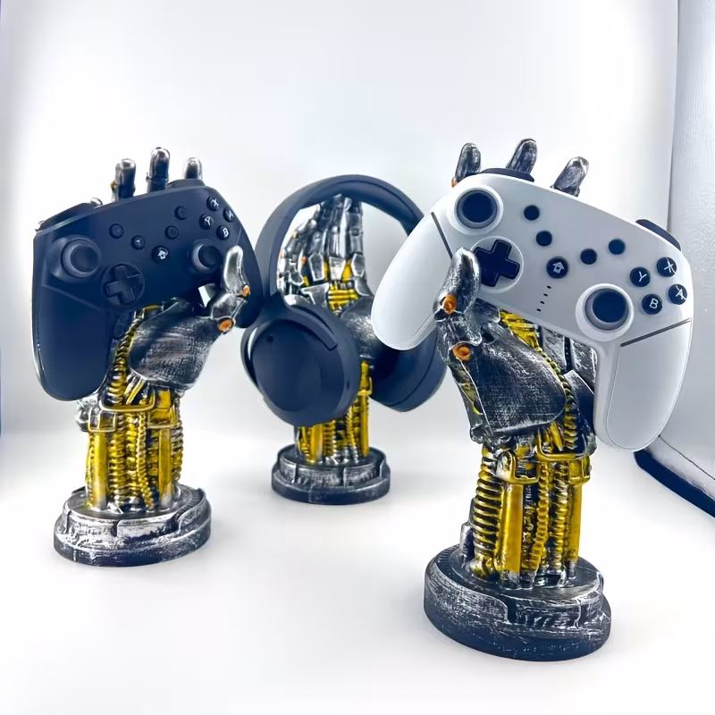 Statue de Bras Mécanique Cyberpunk - Futuriste