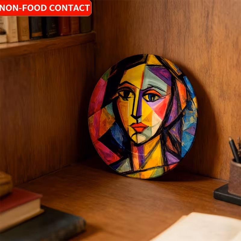 assiette décorative en mélamine pour salon et salle à manger